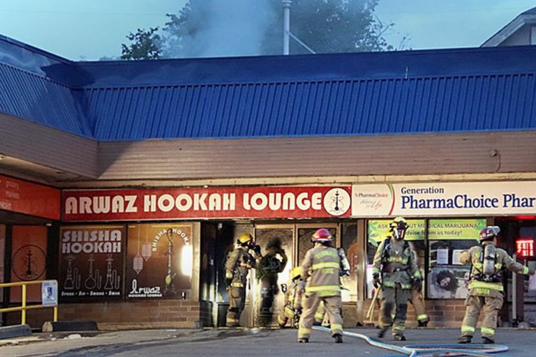 fire in hookahbar