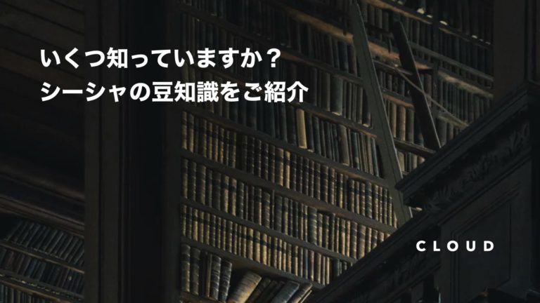 シーシャの豆知識をご紹介します